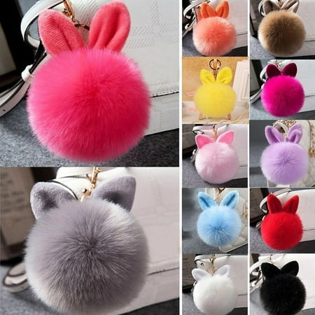 

SunSunrise Keyring Rabbit Ear Design Hanging Ornament Exquisite Bag Pendant for Handbags