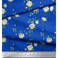 thumbnail image 2 of Soimoi Cotton Duck Fabric Leaves & Peony Floral Print Sewing Fabric Yard 42 Inch Wide, 2 of 3