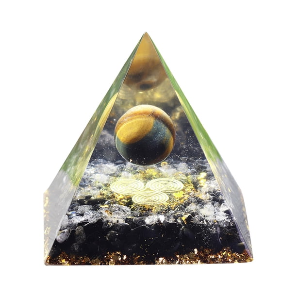 Cristales Crystal Energy Generator Pyramid Ball Healing Stone Recolección de energía positiva