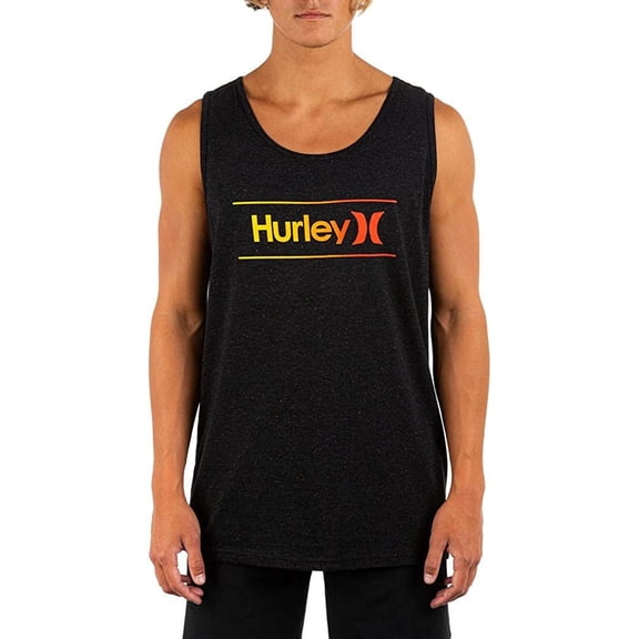 Hurley Men's Everyday Regrind One and Only Gradiation Tank Top, Black, Small
