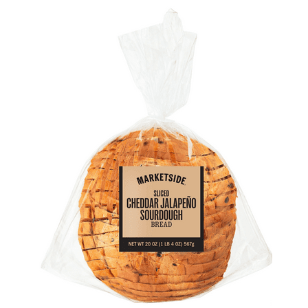 Marketside Sliced Cheddar Jalapeno Sourdough Bread, 20 oz