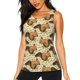thumbnail image 1 of Fotbe Cute Squirrel with Green Leaves Blusas Sin Mangas para Mujer – Estilo Casual, Corte Suelto, Slim-Fit, Cuello Redondo Deportivo, Tops de Verano para Gimnasio y Yoga-Large, 1 of 7