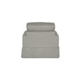 thumbnail image 3 of Box Chair & Ottoman Set - Slipcovered, Washable, Water-Resistant, Stain-Proof - Gray, 3 of 7