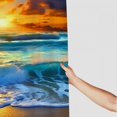 thumbnail image 3 of Pratyus Sunset Waves Modern Waterproof Shower Curtain for Country Cottage & Farmhouse Bathroom Decor with Hooks 100% Polyester Fiber Home Bathtubs Bathroom Curtain Decoration 36x72, 3 of 7
