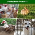 thumbnail image 2 of Hardware Cloth – 1/2" 72x100 ft Galvanized Wire Mesh – Chicken Fencing – Garden, Poultry, Rabbit & Snake Barrier – Black, 2 of 6