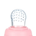thumbnail image 4 of Alimentador de alimentos para bebés, alimentador de frutas y verduras frescas, chupete de silicona, mordedor, juguete para la dentición, tetina para bebés, niños pequeños, fácil de limpiar, 4 of 10
