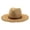 Khaki, variant on Women Men Straw Panama Hats Summer UPF 50+ UV Protection Beach Hats Packable Wide Brim Fedora Sun Hat
