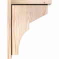 thumbnail image 3 of 5 1/2"W x 12"D x 16"H Monterey Smooth Corbel w/Backplate, Douglas Fir, 3 of 9