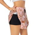 thumbnail image 3 of Lsque Pink Cockatoo Birds Printed Women's Running Shorts with Liner Pockets,Elastic Quick Dry Workout Athletic Gym Yoga Shorts,Womens High Waist Shorts-X-Large, 3 of 9