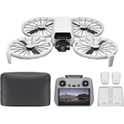 DJI Flip Fly More Combo With RC 2 Screen Remote Controller, Drone With 4K UHD Camera for Adults, 3 Batteries Bundle with 128 gb SD Card Strobe Lights and More