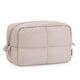 thumbnail image 1 of Bolsa de maquillaje Narwey Puffy acolchada para mujer de viaje, color caqui, 1 of 6