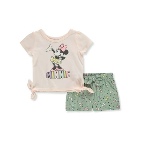 

Disney Minnie Mouse Baby Girls 2-Piece Shorts Set Outfit - blush/multi 18 months (Infant)