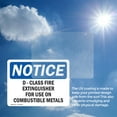 thumbnail image 6 of (2 Pack) D-Class Fire Extinguisher For Use On Combustible OSHA Notice Sign 5 Inch X 3.5 Inch Vinyl Label Decal Sticker Weather Resistant, UV Protected for Workplace, Business, and, 6 of 7