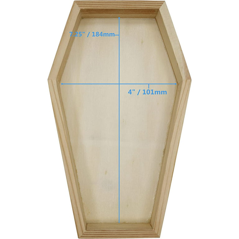 3 Pack of Unfinished Wood Coffin Trays – 8 Inch Coffin Shaped Serving Tray  Box, Ready to Paint, Great for Candy, Keys, Candles - Perfect Halloween  Craft for Kids - Wholesale Craft Outlet