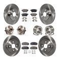 thumbnail image 1 of Transit Auto Front Rear Hub Bearing Assembly Disc Brake Rotor and Ceramic Pad Kit (10Pc) for Car Toyota Yaris Japan Production Identified By 1st Digit Of VIN J Left Right (Driver Passenger) KBB-107098, 1 of 10