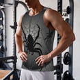 thumbnail image 5 of Salouo Black Spiders for Men's Tank Tops,Sleeveless Muscle Shirts for Men Quick Dry Workout Tank Top Gym Muscle Tee Fitness Bodybuilding Sleeveless T Shirt-XX-Large, 5 of 7