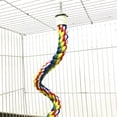 thumbnail image 3 of Colorful Bird Rope Perches Cage Accessories, Comfy Perch Parrot Toys For Cotton Bungee Bird Toy, 3 of 10