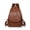 Brown, variant on Flap Backpack for Women Stylish PU Leather Shoulder Bag Multi Pockets Rucksack with Top Handle and Zipper for Party Dating Commuting
