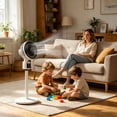thumbnail image 6 of bravefron Standing Fan For Bedroom 2026 Upgraded Whole Room Air Circulator 90ft Airflow Quiet Motor 90° Oscillating Pedestal With 3 USB Adjustable Tower Fan, 6 of 7