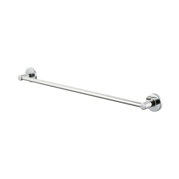 Modern Round 24" Towel Bar In Chrome