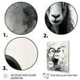 thumbnail image 3 of Designart "Goat Sumi Asian Painting I" Asian Floater Framed Canvas Wall Art, 3 of 7