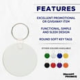 thumbnail image 2 of Round Soft Key Tags Set of 10, Bulk Pack - Perfect for Tradeshows, Party Favors, Events - White, 2 of 5