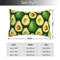 thumbnail image 2 of Bingfone Avocado for Double-Sided Plush Throw Pillow Cover, Pillow Protector with Hidden Zipper, Cushion Protector Home Decoration (Without Pillow Core)-16"x24", 2 of 6