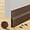 Brown, variant on Under Door Draft Stopper, Self-Adhesive Door Sweep for Bottom of Door, Weather Stripping Doors Seal Soundproofing Insulation Strip, Doors Bottom Gap Blocker for Exterior/Interior (2M, Black)