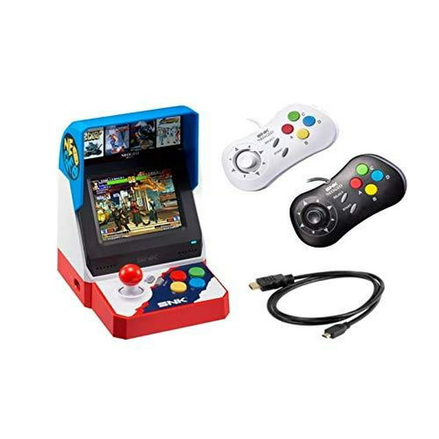 Neogeo Mini Pro Player Pack Japanese Version - Includes 2 Game Pads (1 Black & 1 White) and HDMI Cable - Neo Geo Pocket