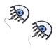 thumbnail image 3 of Evil Eye Earrings Exquisite Simple Stylish Ear Hooks Jewelry Accessories for Women Girls, 3 of 3