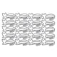 thumbnail image 1 of 30 Uds. Clip de papel de alambre recubierto de plástico, Clip para marcapáginas, soporte para tarjetas de visita, suministros de oficina, 1 of 5