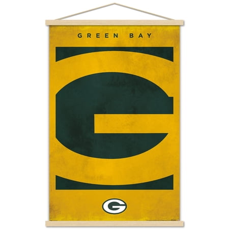 NFL Green Bay Packers - Logo 25 Wall Poster with Magnetic Frame 22.375 x 34
