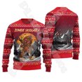 thumbnail image 3 of Suéter feo de invierno retro vintage con grafiti de Papá Noel para Halloween, Navidad, estampado 3D, estilo Harajuku, informal, divertido, de manga larga, talla L, 3 of 5