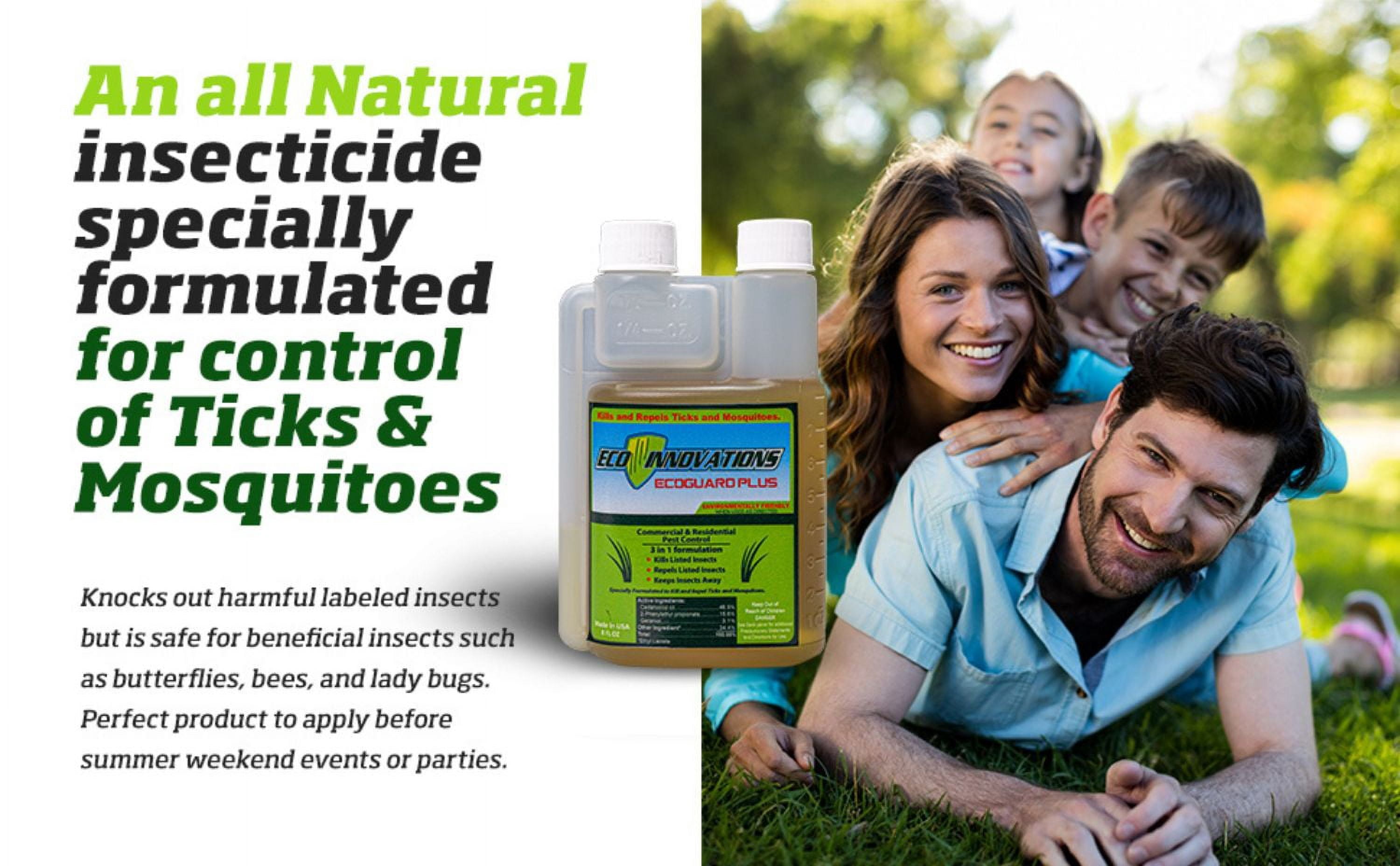 All Natural Tick & Mosquito Control Spray for Lawn and Landscape.  EcoGuard Plus, 16 oz