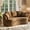 Brown, variant on Eyisean 73.8" Modern Plush Chenille Curved Loveseat Sofa, Cozy 2-Seater Curved Cloud Couch with Cushion & Wood Frame, Comfy Deep Seat Sofa for Living Room, Apartment, Small Spaces