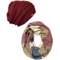 thumbnail image 1 of Winter Warm Knitted Infinity Scarf and Beanie Hat Set, 1 of 8