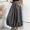 Gray, variant on WWV Womens Long Skirts Elastic Waist Pocket Ankle Skirt Dress Summer Solid Color Casual Lady Loose Fit Beach Vacation Skirt Army Green L