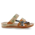 thumbnail image 5 of Spring Step L’Artiste Women’s Caiman Hand Painted Leather Slide Sandal, 5 of 8