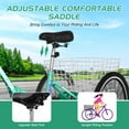 thumbnail image 4 of FICISOG 24-Inch Foldable Adult Tricycle for Women, 7 Speed Adult Folding Trikes with Rear Basket, Carbon Steel 3 Wheel Cruiser Trikes with Double-Wall Wheel Rims for Women Men Seniors, 4 of 8