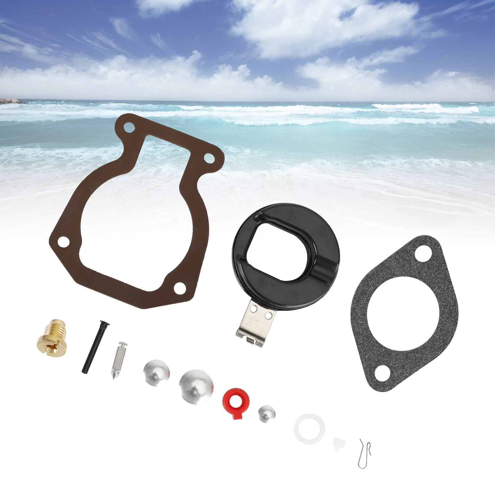 2x Carburetor Rebuild Kit For Johnson Evinrude V4 Outboards 85-140 HP