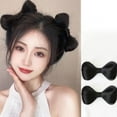 thumbnail image 2 of Bowknot Hair Clip Wigs Hairpiece Hair Bows Hairpin Natural Hair Barrettes 2000s Girl Photo Props Hair Styling Accessorie, 2 of 9