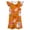 R32 Orange, variant on Ruiwill Toddler Girls Halloween Dress Size 3-4 Years Cap Sleeve Pumpkin Ghost Print Crew Neck Nightgown Dress Winter Girls Clothes Black