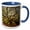 Blue/White, variant on 3drose, Usa, South Carolina, Charleston, Angel Oak, 11oz Two-tone Black Mug