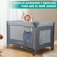 thumbnail image 4 of Monanito Cuna Viajeracorral 2 En1bebé Plegablecon Mosquitera Color Gris Oscuro Diseño De La Tela Polyester, 4 of 6