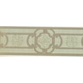thumbnail image 2 of Concord Wallcoverings Classic Green Design Wallpaper Border Featuring Oriental Pattern on a Green Background, Colors Olive Yellow Brown, Size 7 Inches by 15 Feet VO4456B, 2 of 4