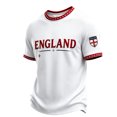 thumbnail image 2 of England 2026 Soccer Cup Fan Jersey for Men, Crewneck Short Sleeve T-Shirt with Crown & Shield Graphic, Lightweight Breathable Athletic Top, 1 PC Deep Red XXL, 2 of 4