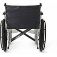 thumbnail image 6 of Medline Extra-Wide Wheelchair, 20" Wide Seat, Full-Length Arms, Swing Away Footrests, Chrome Frame - Bariatric, 500 lb Weight Capacity, Mobility Aid for Enhanced Comfort and Durability, 6 of 7