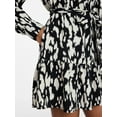 thumbnail image 2 of Time and Tru Women's Mini Shirtdress with Long Sleeves, Sizes XS-XXXL, 2 of 5