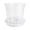 XXL 1pc, variant on KGJQ Clear Plastic Orchid Pot with Saucer, Plant Pot with Drainage Holes, Ventilated Flower Pot for Rose, Phalaenopsis, Seedings