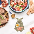 thumbnail image 3 of Conejito Bandeja Conejito en Forma de Merienda Platos Pascua Madera Servir Platos Rústico Charcuterie Junta Partes, 3 of 7